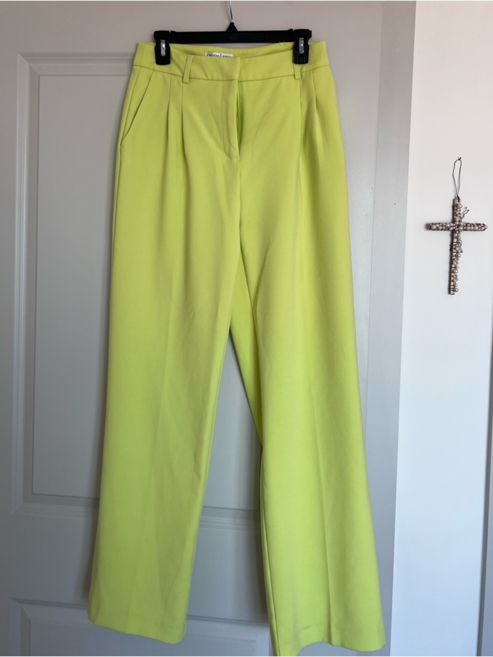 Lime green trousers